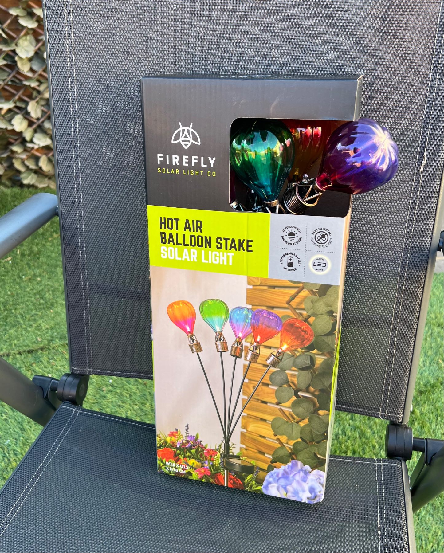 Garden Solar Light Co Hot AirBalloon StakeSolar Light - Multicolour 1