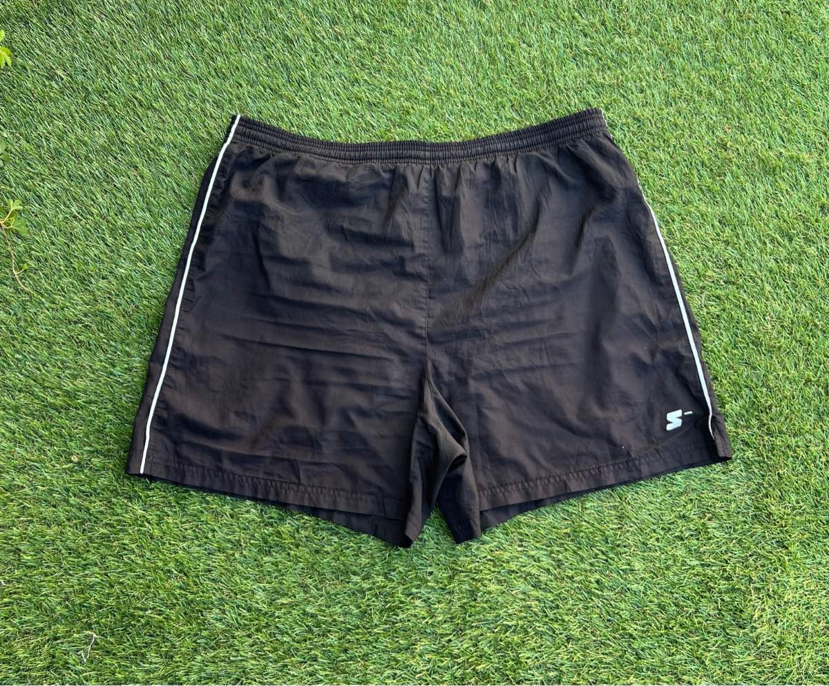 5 STAR men’s black 100% polyester summer activewear swimming shorts pants size large waist 36-38