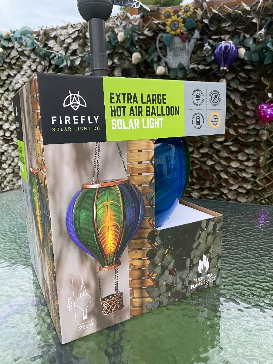 Firefly Extra Large Hot Air balloon with flickering flame effect
