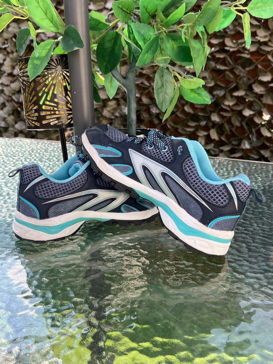 Hi Tech Men’s Blue Lace Up Running Walking Trainers Shoes Activewear UK Size 6