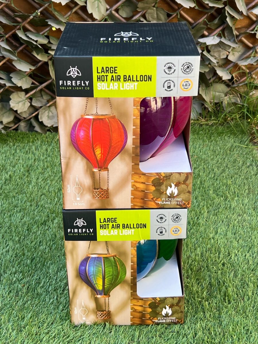 Hot Air Ballon With Flickering Flame Effect Size Large X 2
