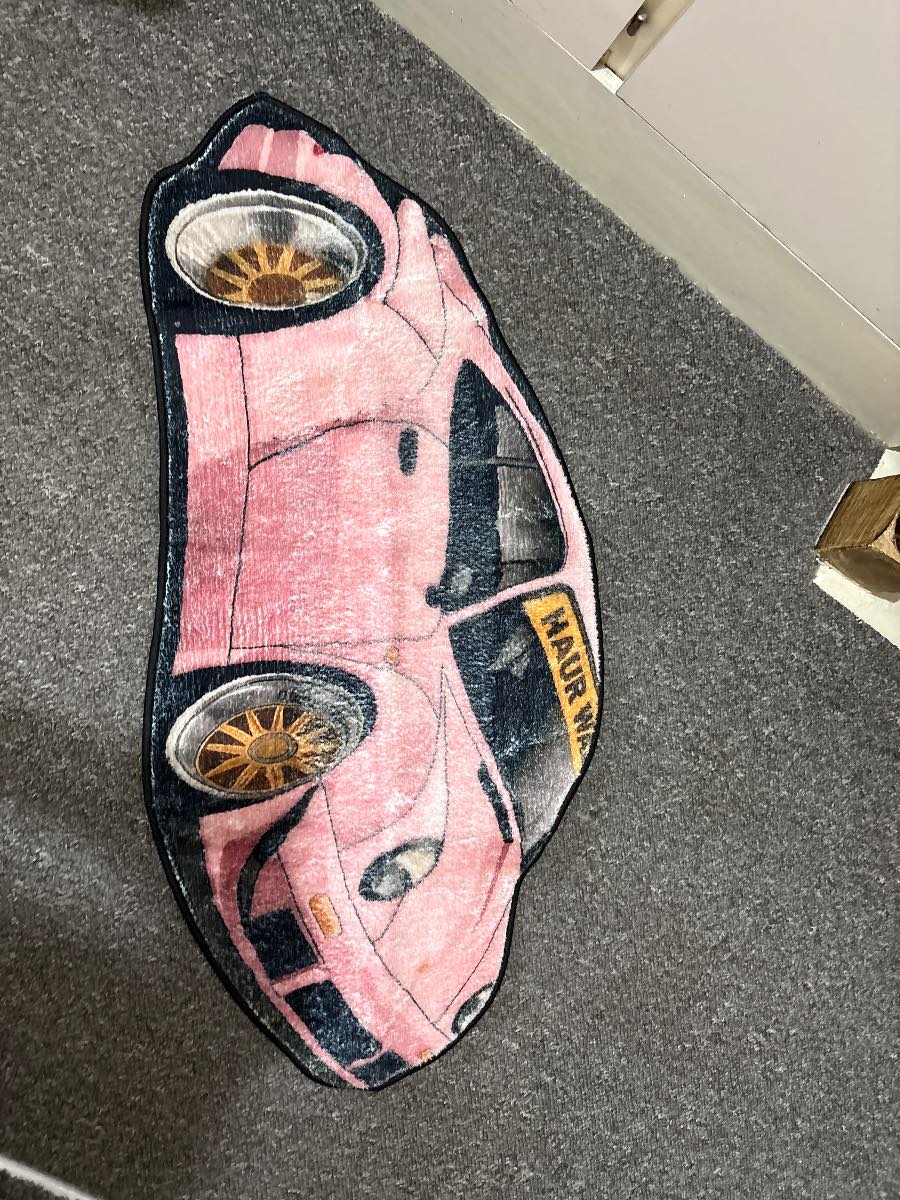 Pink Porsche rug