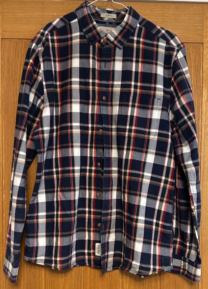 White Stuff Tailored Fit Check Shirt – Men’s Medium