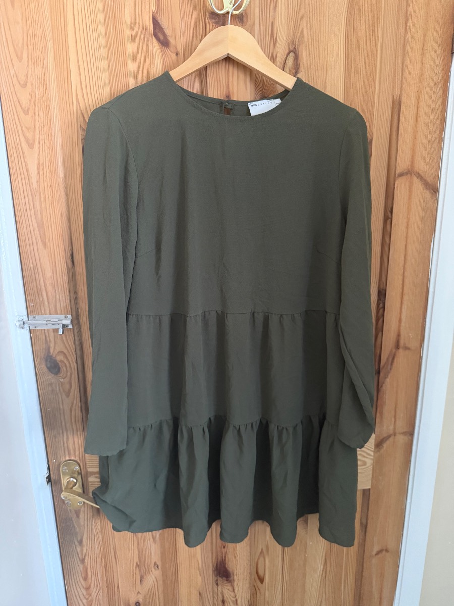 ASOS Design Green Long Sleeve Dress Size 16
