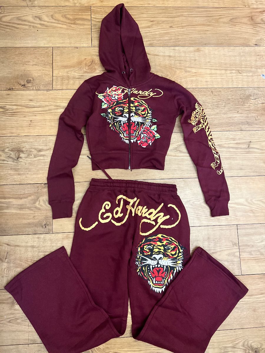 Womens Ed Hardy tracksuit small