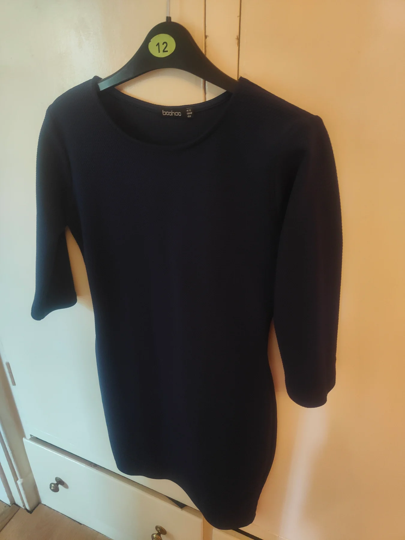 Boohoo size 12 navy dress