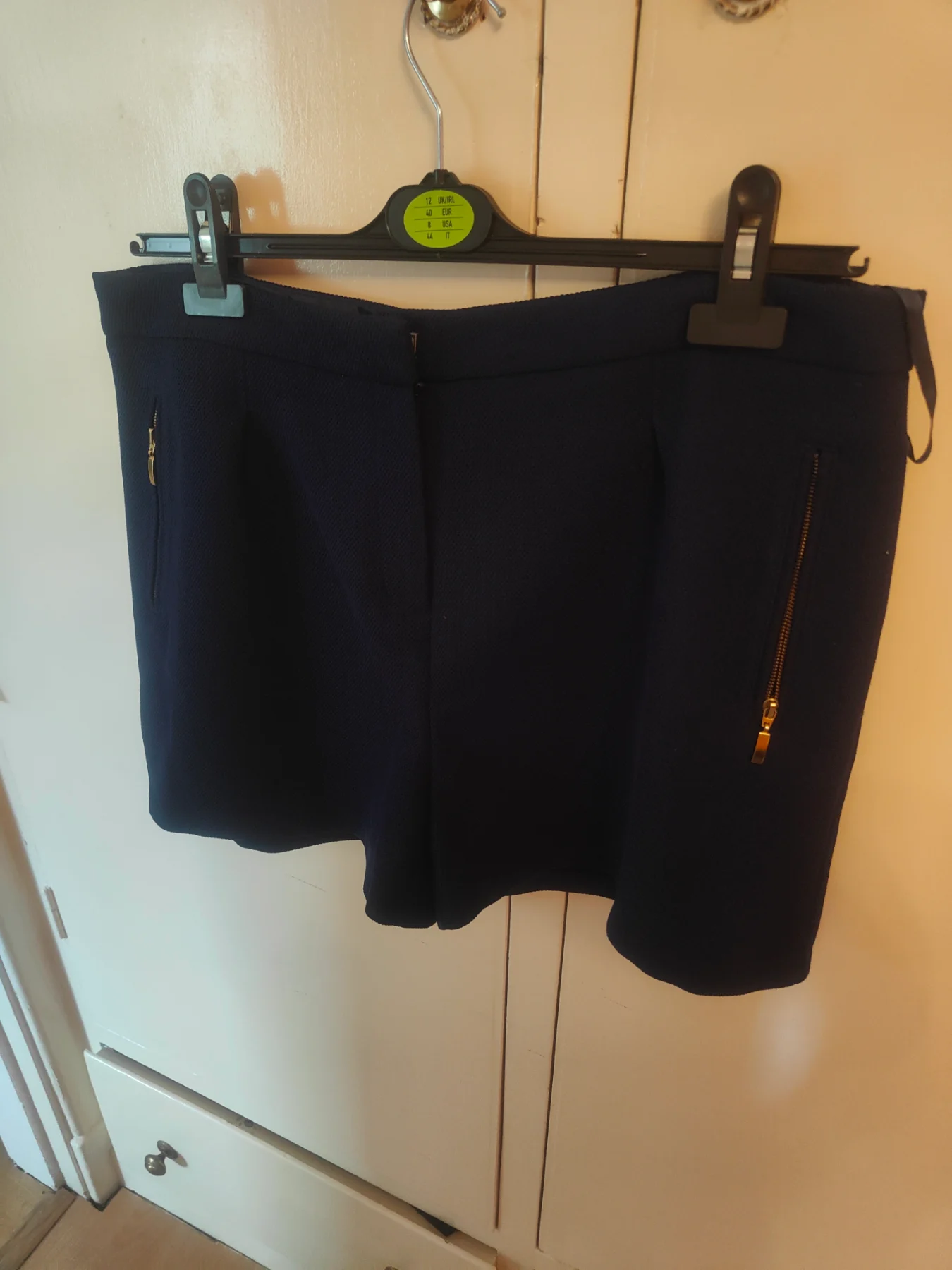 Navy shorts size 14