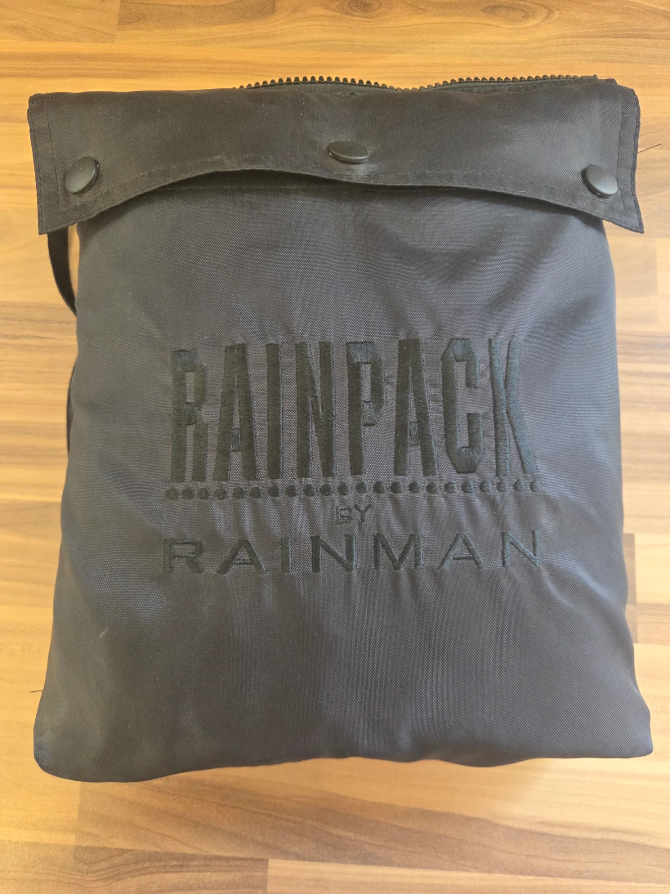 RAINPACK Mens Large Waterproof Jacket Coat By Rainman Black