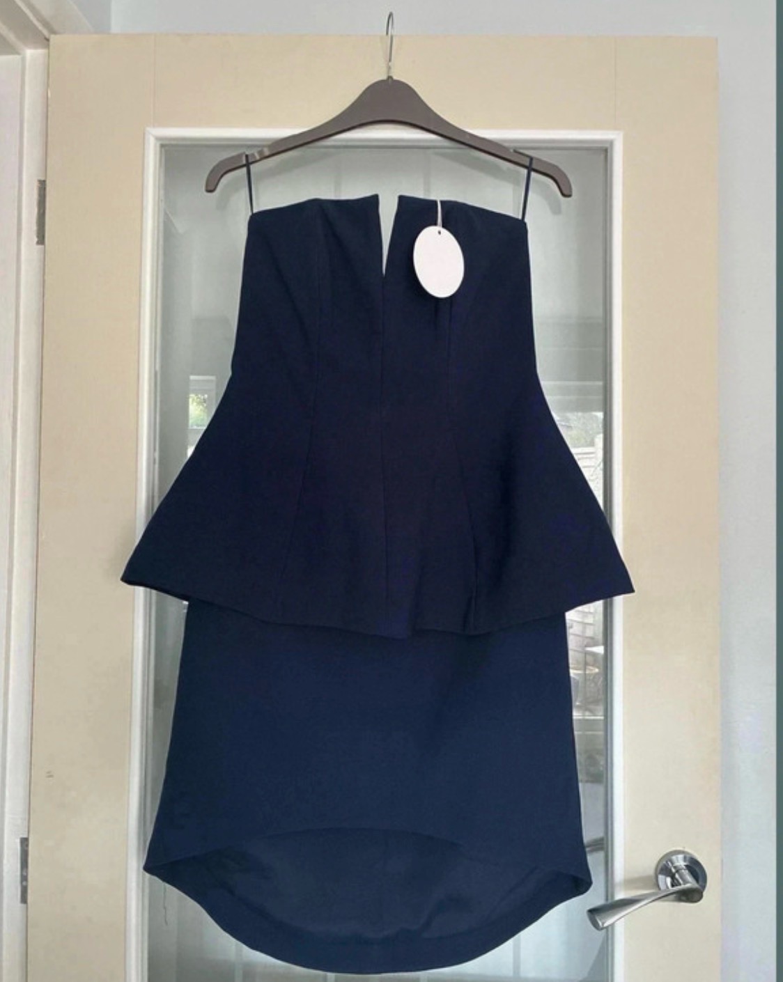 Finders Keepers size medium Navy blue strapless dress