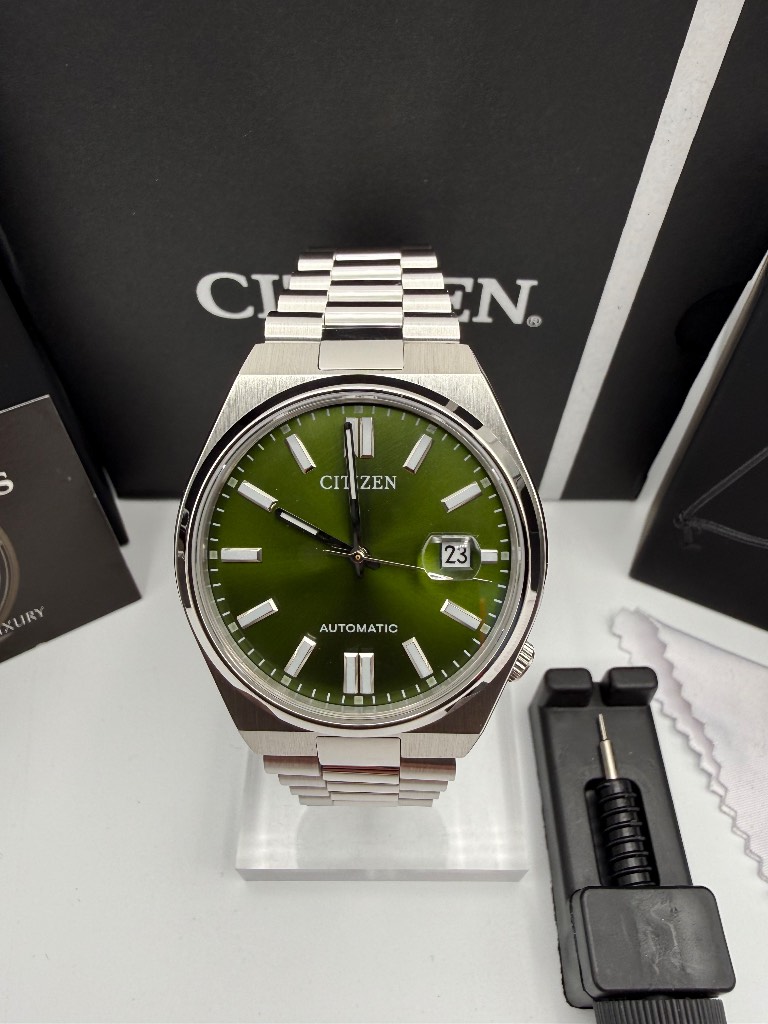 Citizen Tsuyosa 40mm Automatic Green Dial Stainless Steel Watch