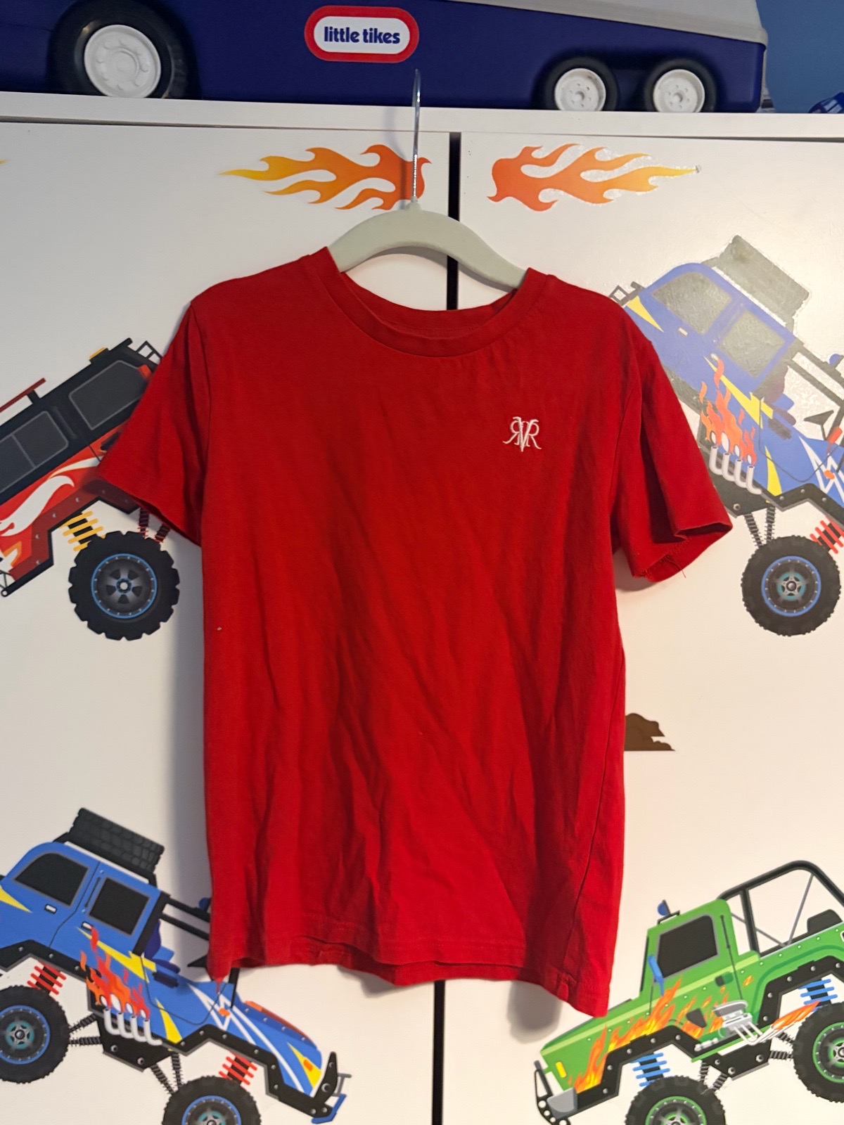 River Island Red Embroidered T-Shirt — Age 4–5