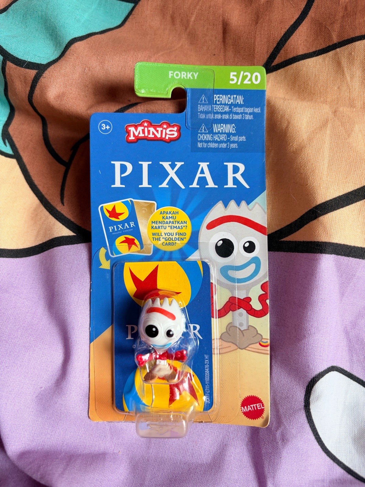 Forky Pixar Minis 5/20 — New Sealed Toy Story Figure