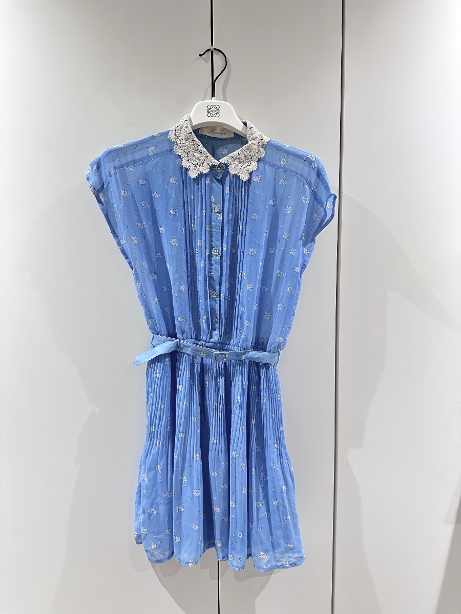 Vintage Inspired Floral Pleated Dress