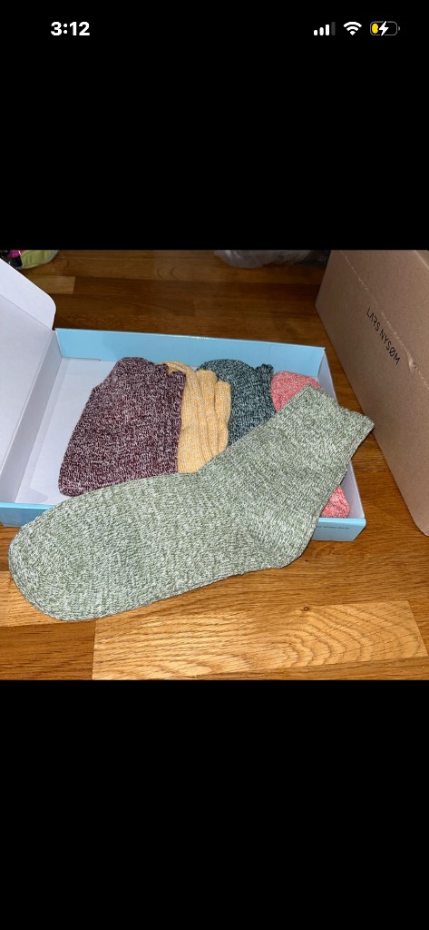 5 pack thermal socks - multi colour