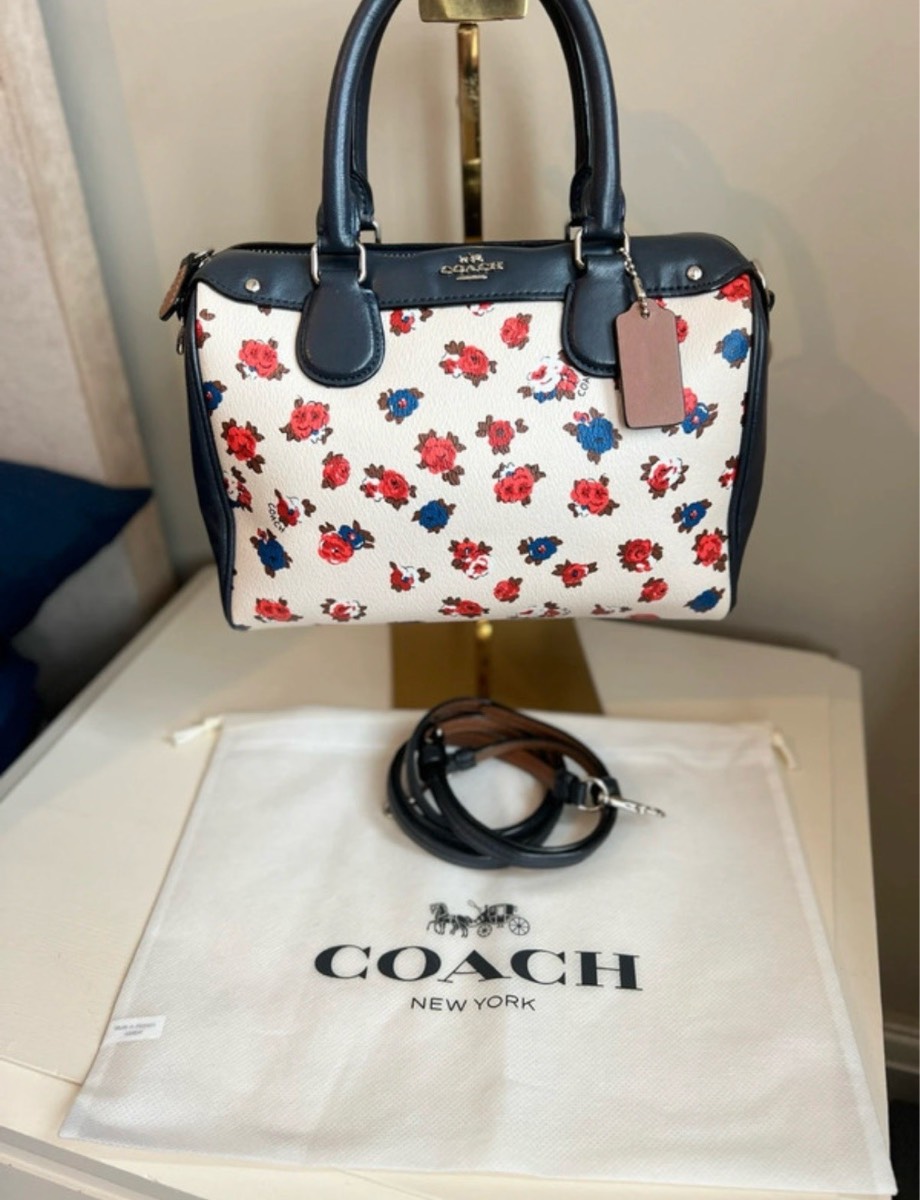 Coach Mini Boston Floral Satchel