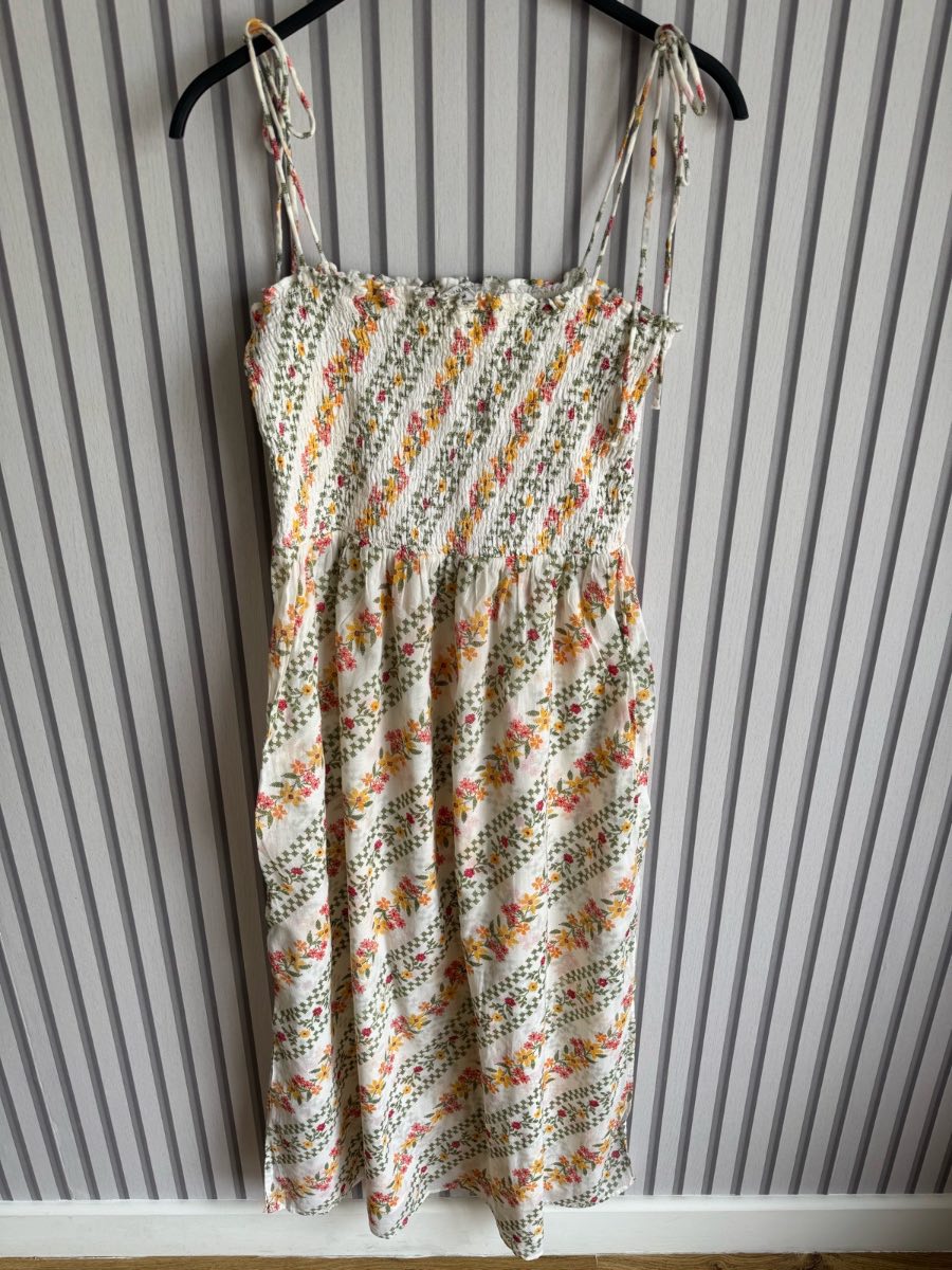 Primark floral shirred beach dress size M