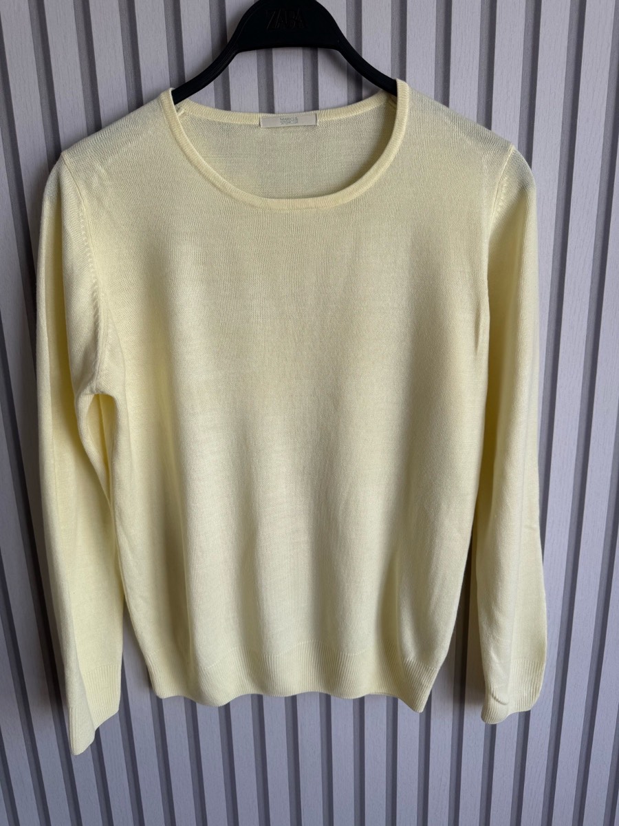 Marks & spencers lemon thin knit long sleeve jumper size 12