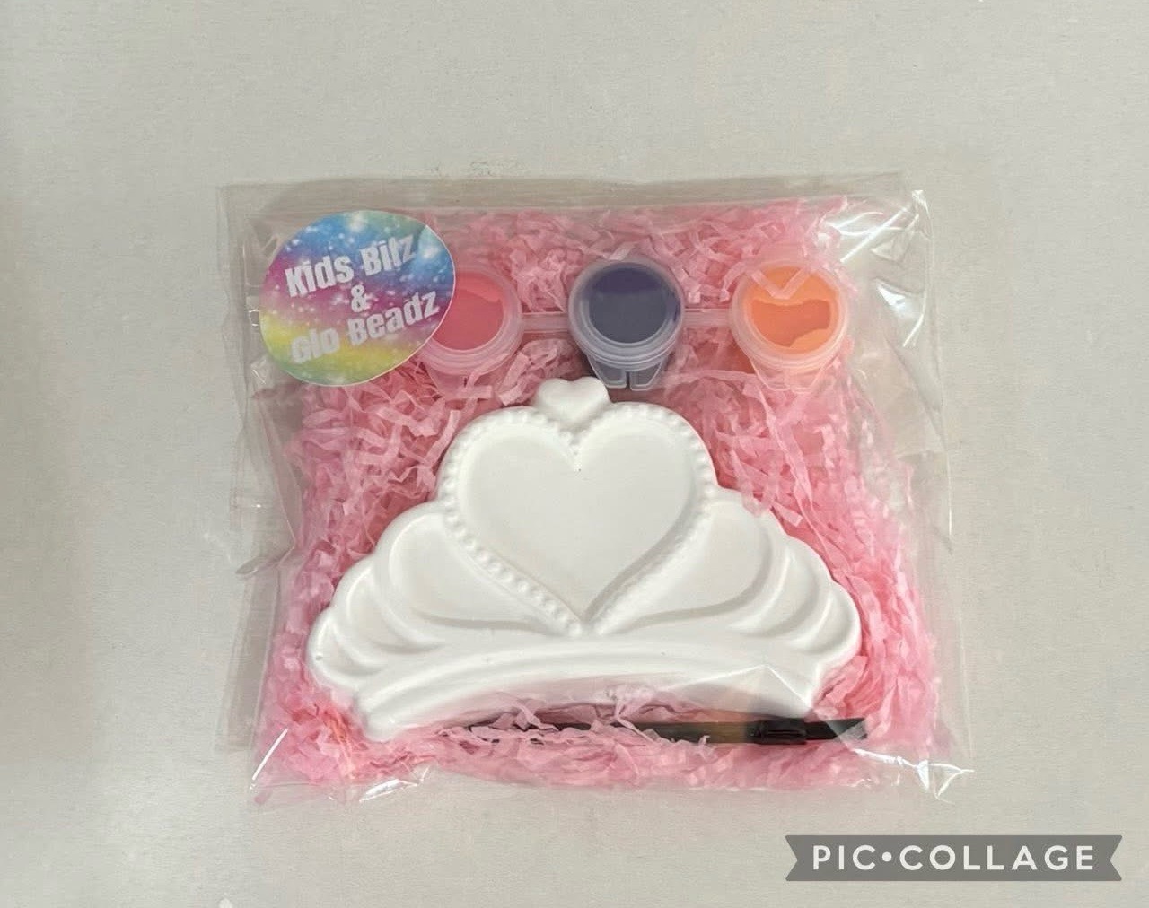 Kids party bags paint your own princess tiara