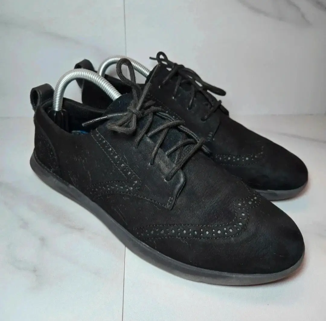 Timberland Hoverlite Black Suede Lace Up Smart Casual Shoes Mens Size 7.5