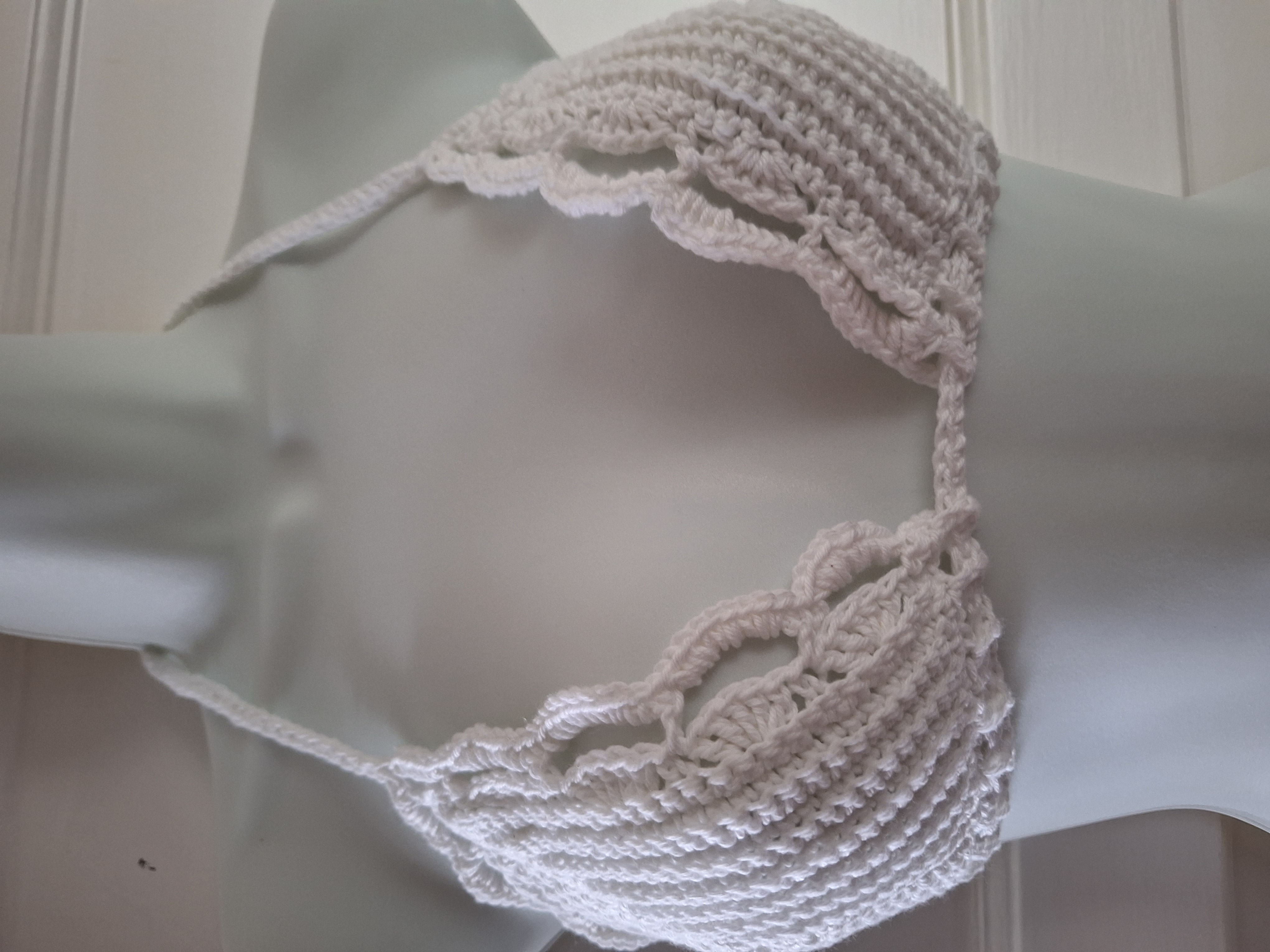 Crocheted bikini top