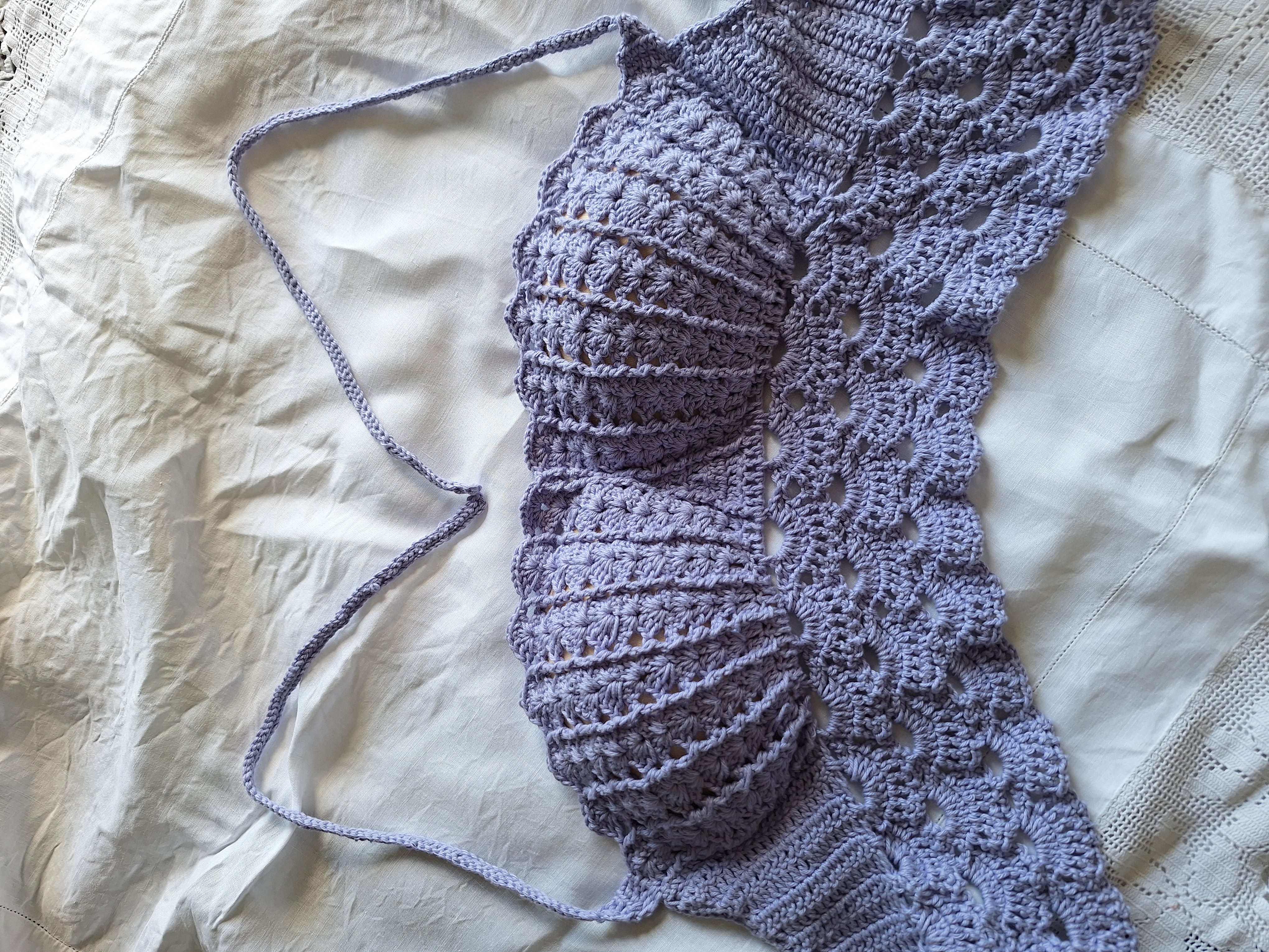 Corset style bikini type top