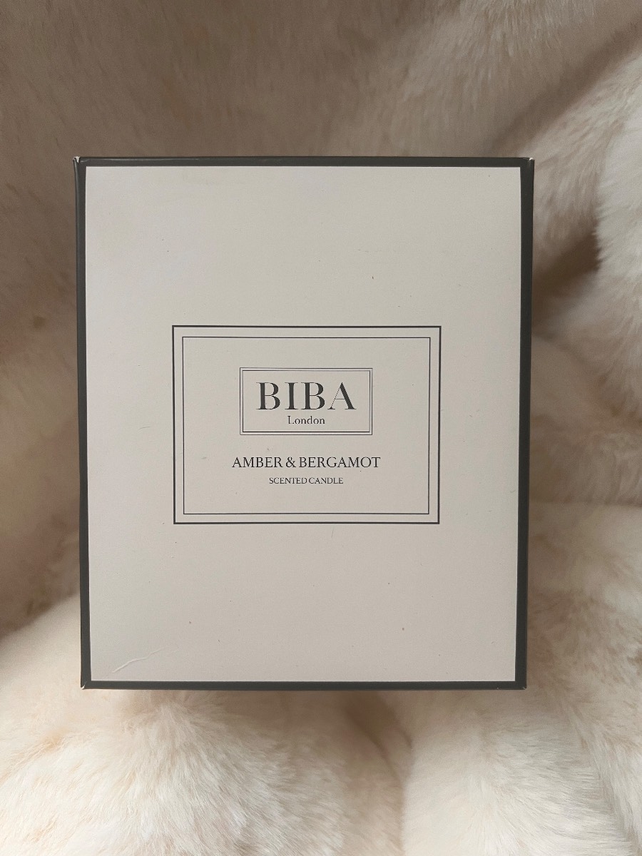 Biba Lon large size amber and bergamot candle