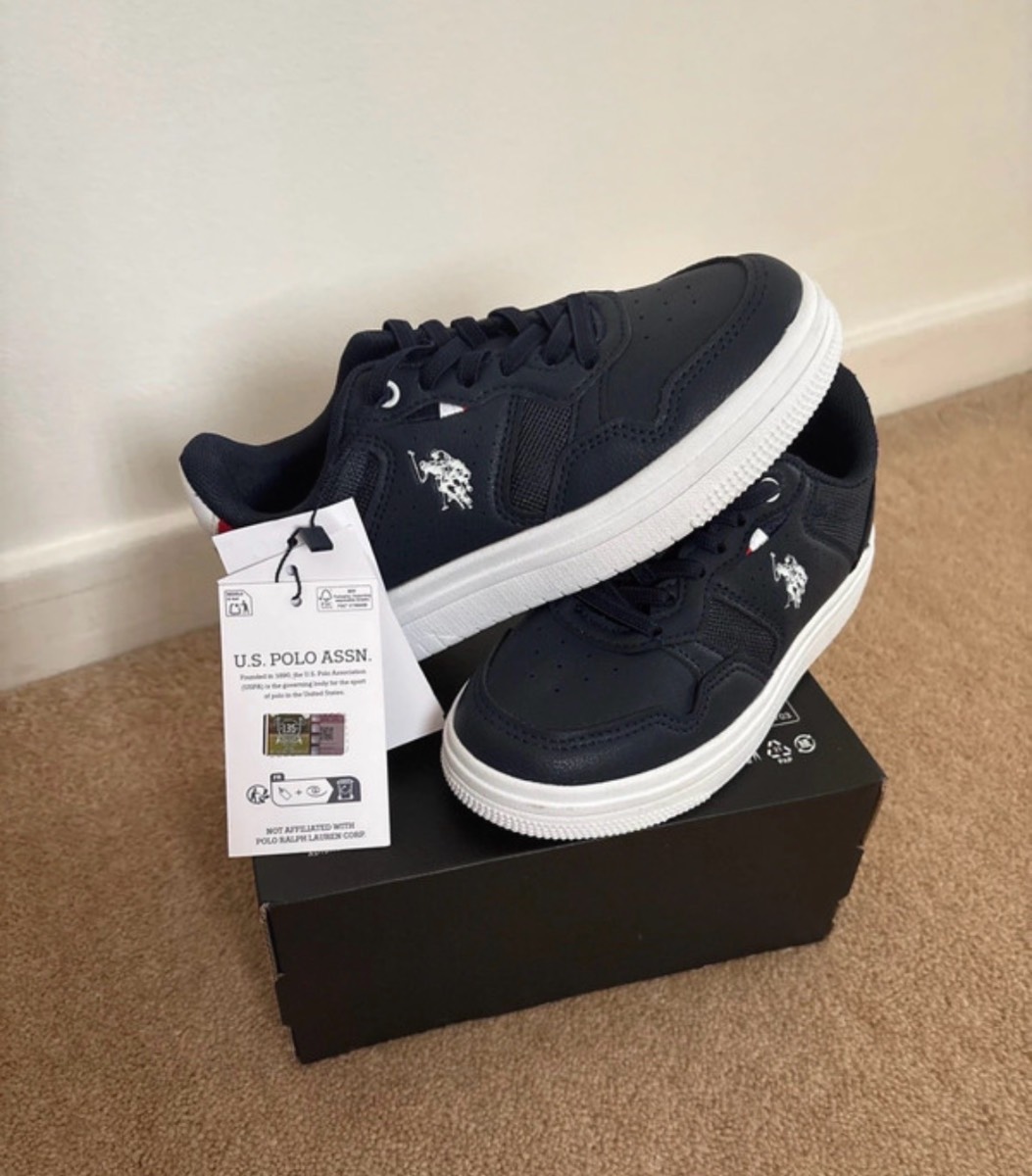 NEW U.S. Polo Assn. Shoes Size 12.5 UK Kids (RRP £65)