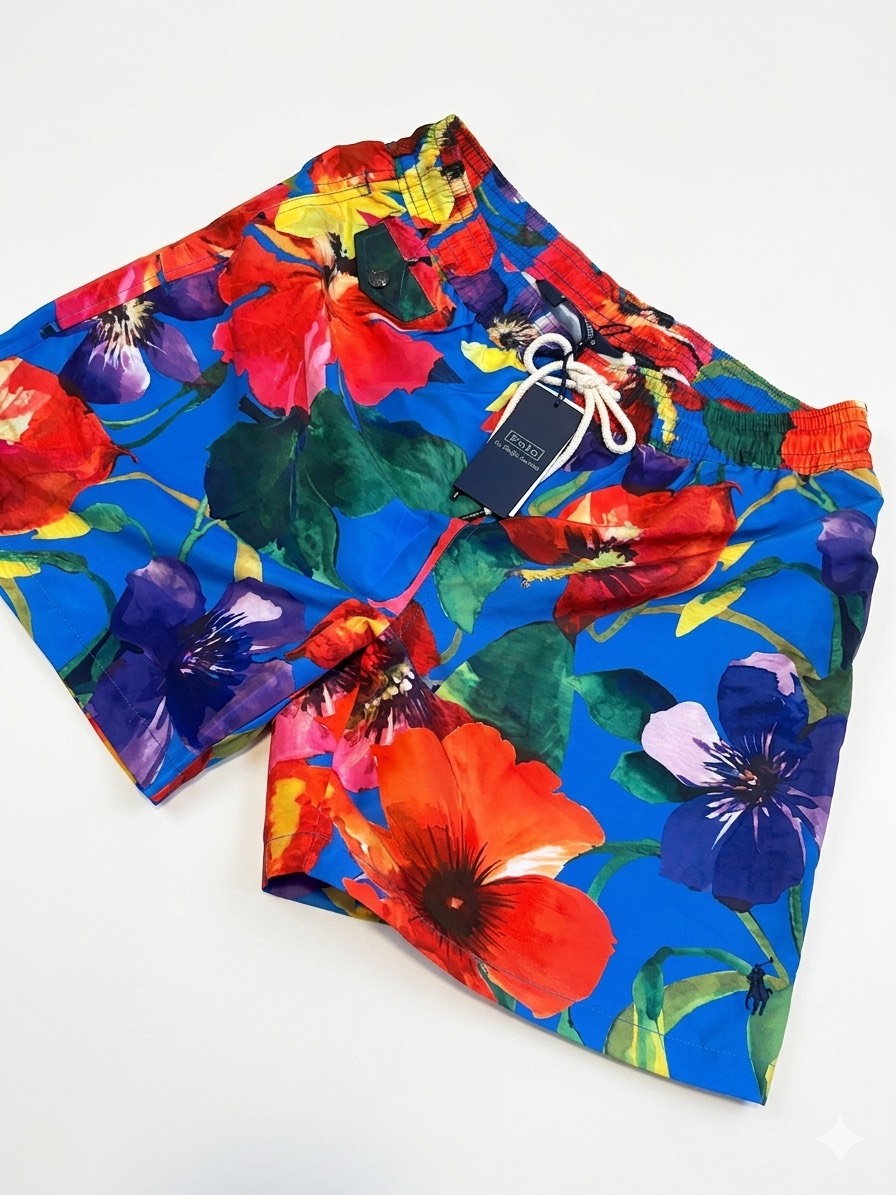 Ralph Lauren Limited Edition Monaco Floral Swim Shorts size medium New RRP £180