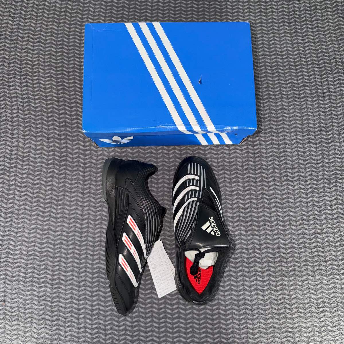 Adidas Predator Sala UK 8 EU 42 Black White Red Indoor Football Trainers Brand New Boxed RRP £100