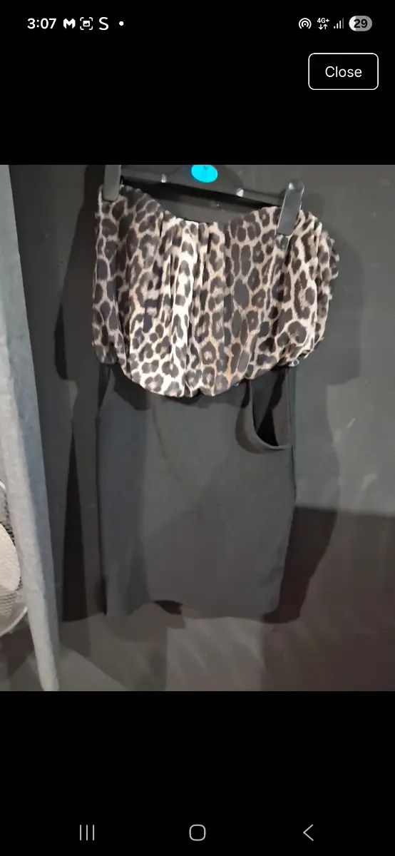 Tube leopard print dress