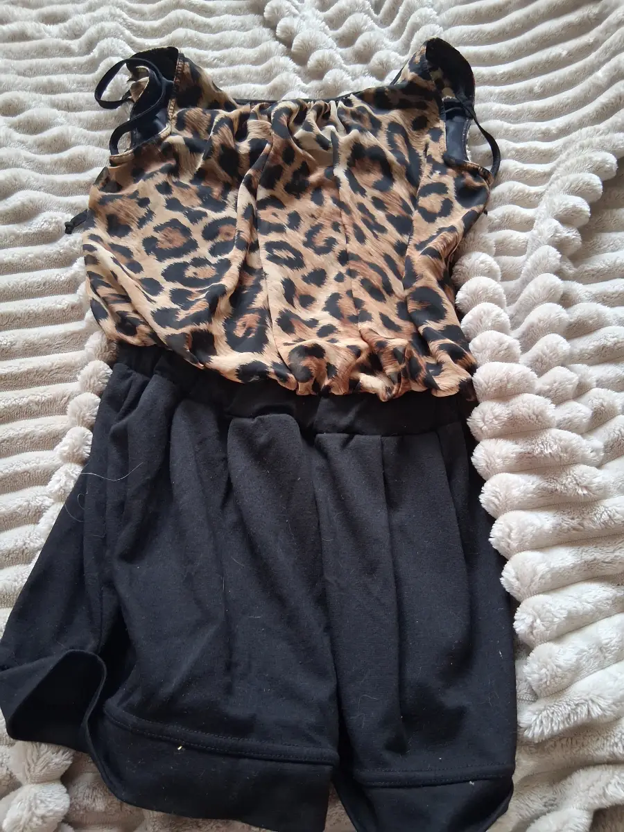 Leopard print playsuit