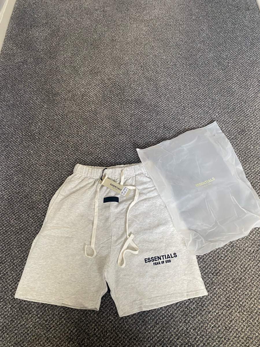 Grey essentials FOG shorts size S