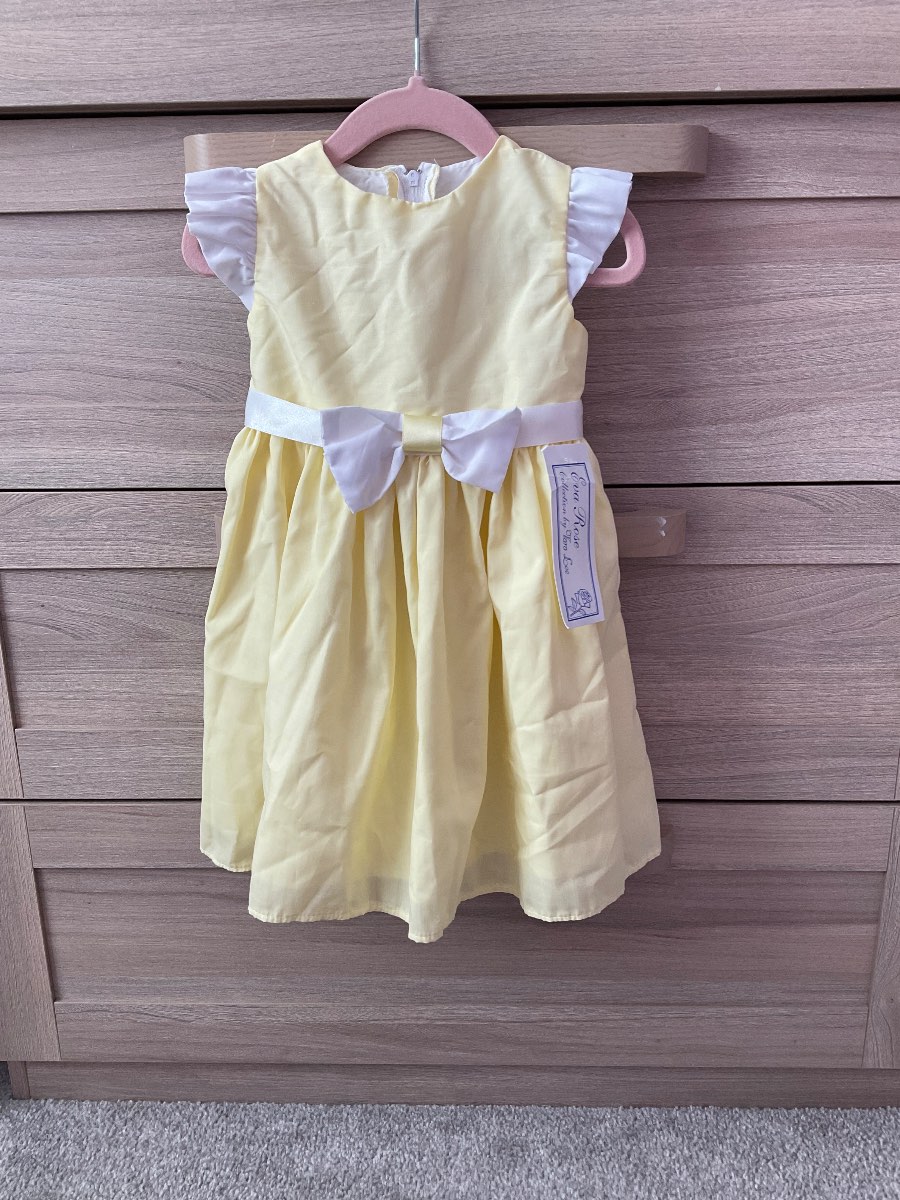 Yellow & white Spanish dress age 2-3 years