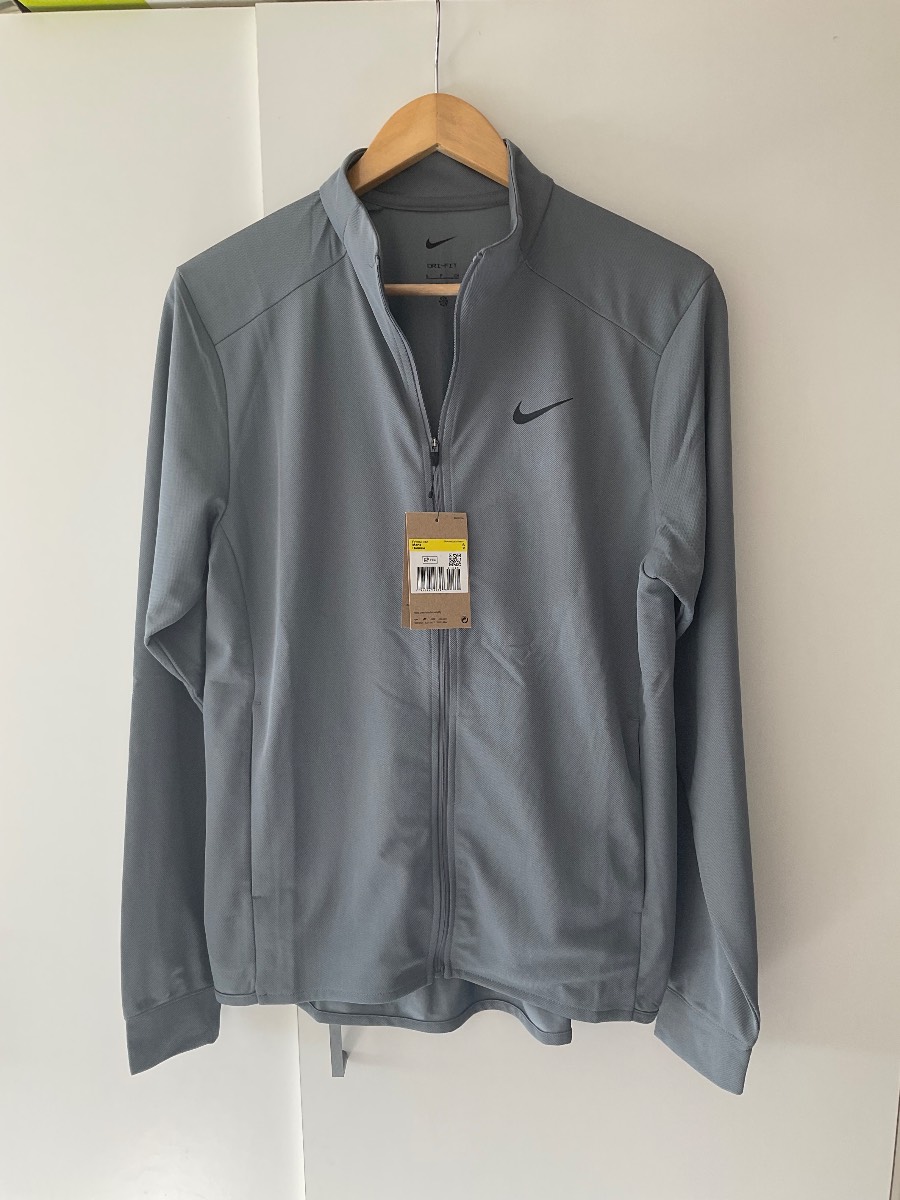 Grey Nike Dri Fit Zip Up Training Jacket size Small