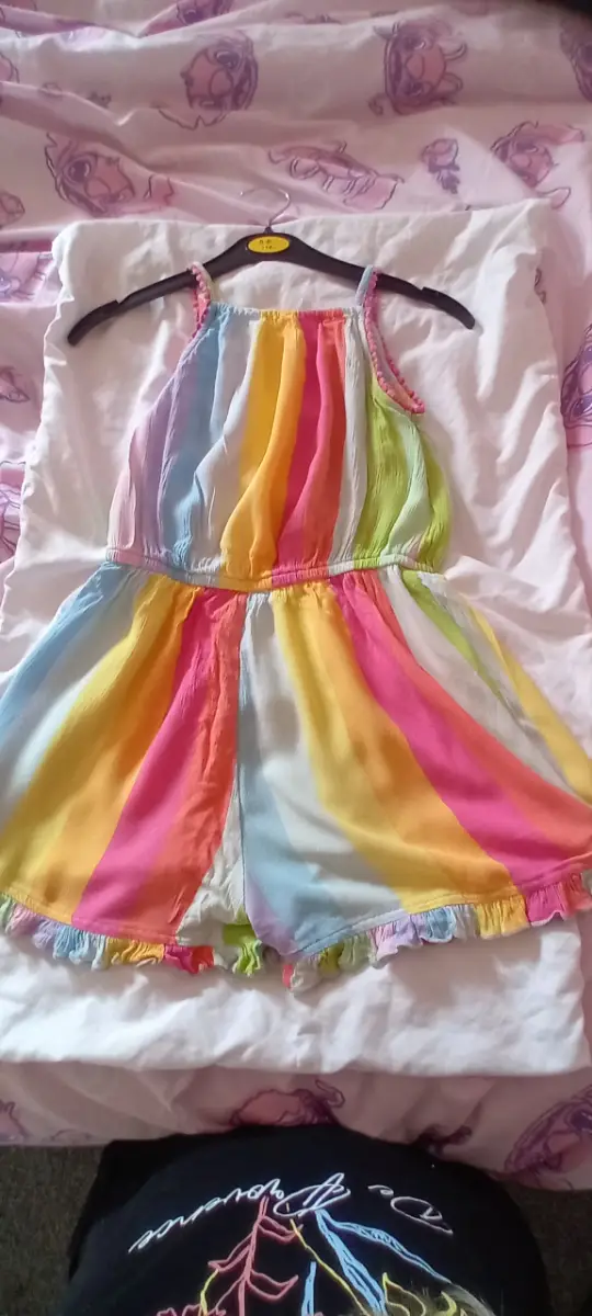 Rainbow girls jumpsuit