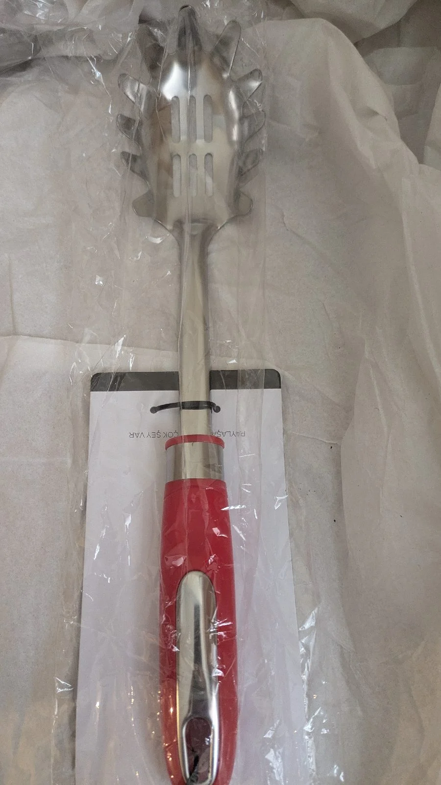 Pasta serving spoon