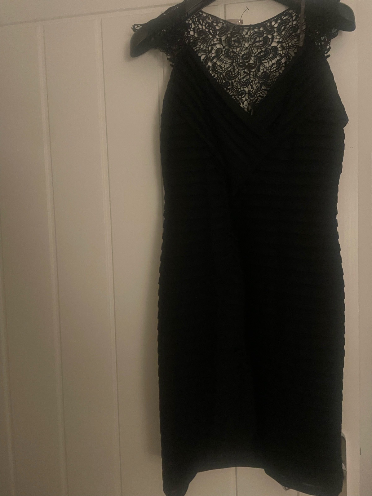 Lipsy black dress size 10 lace bodycon