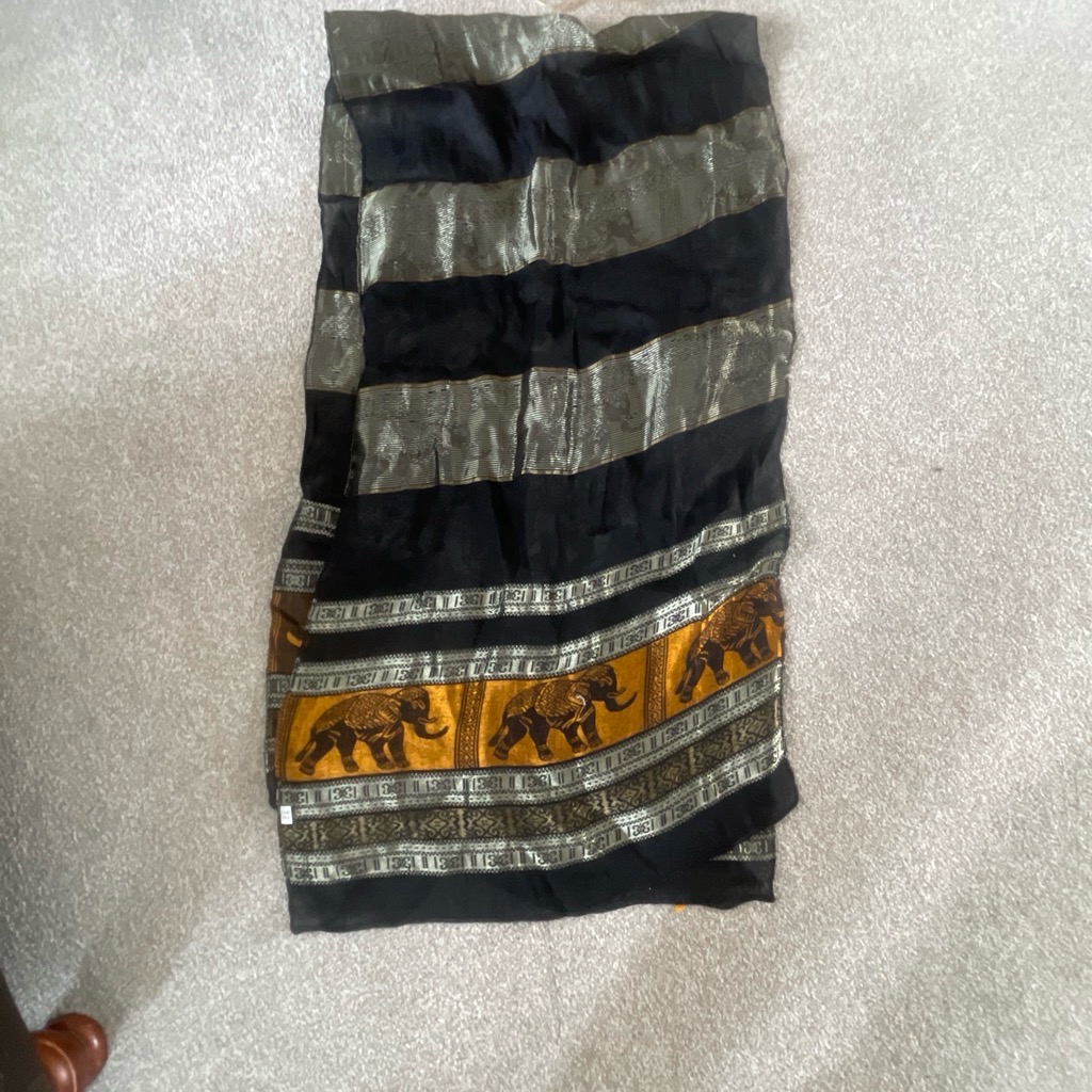 100% Cambodian silk scarf sarong
