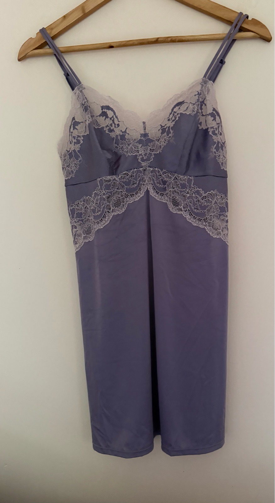 Wacoal Purple Floral Lace Chemise Nightdress – Size M