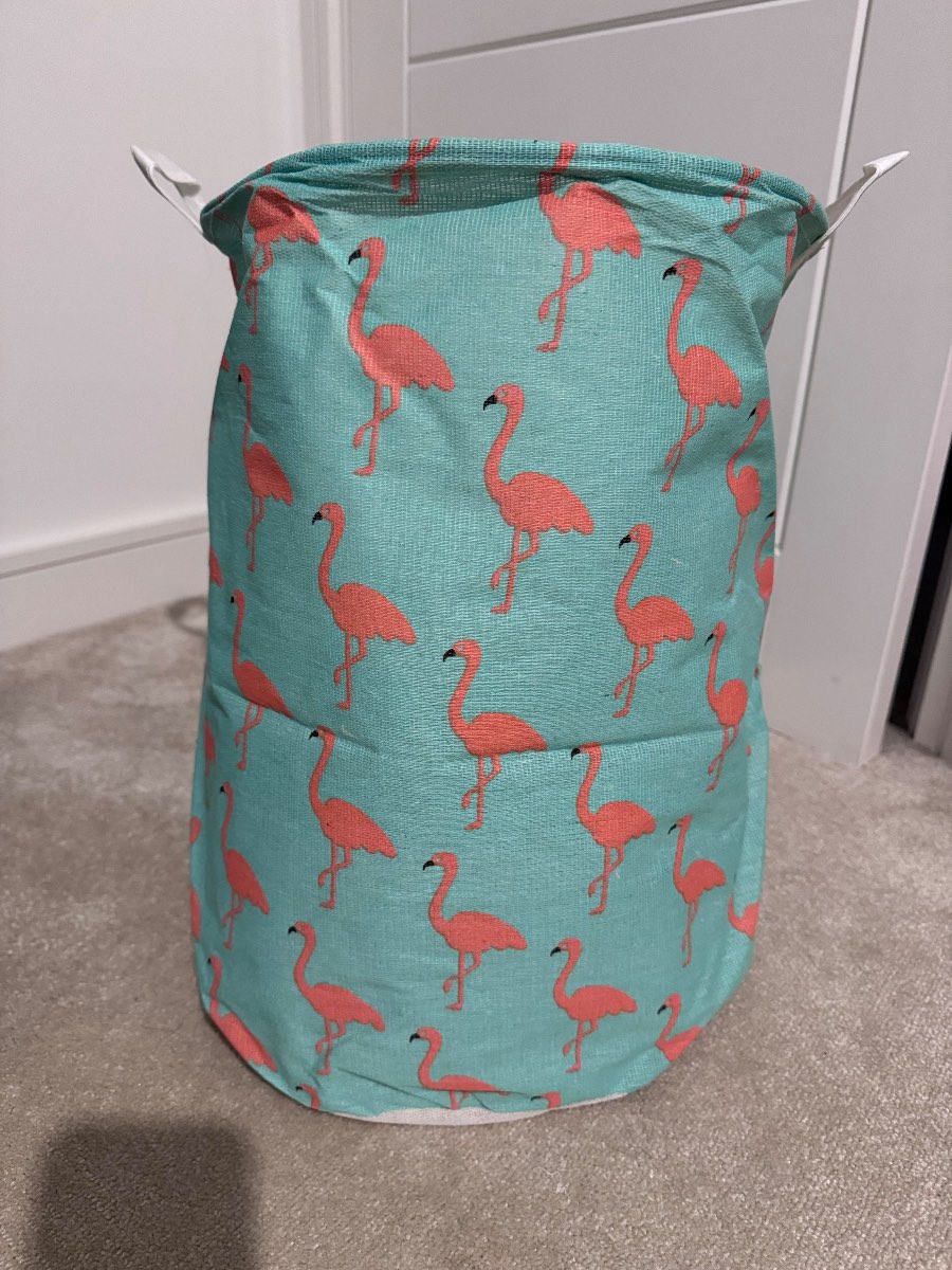 Flamingo Laundry Basket Large Foldable Clothes Toys Organizer Storage Bin