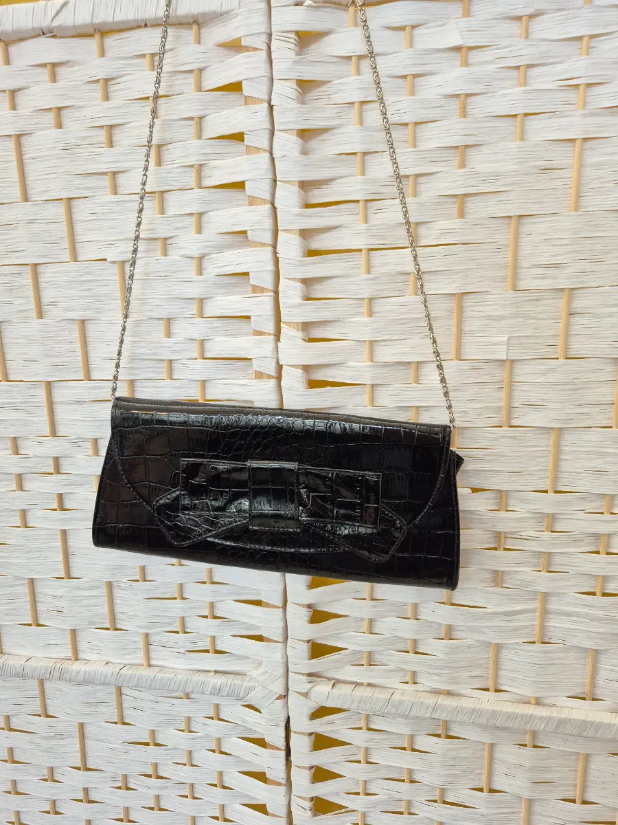 New Look shoulder clutch bag faux croc skin pattern