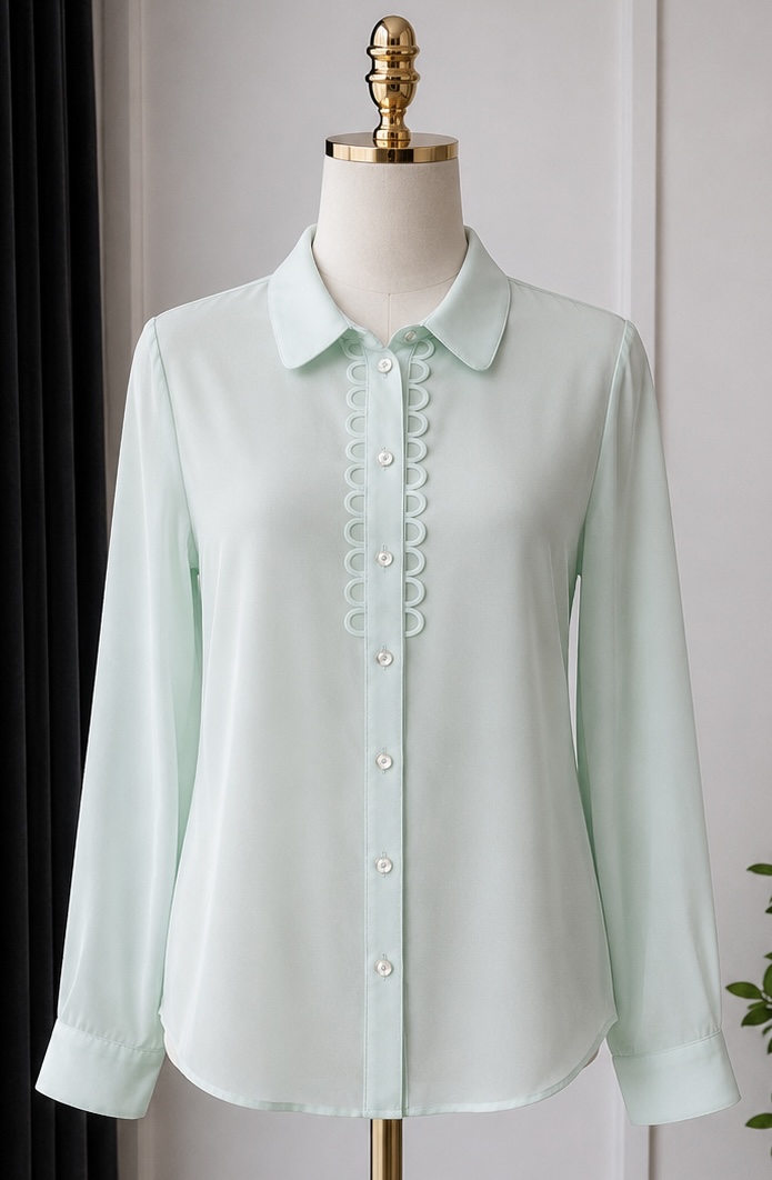 Classics Elegant Vintage Mint Blouse –Size 16 UK– Very good condition.