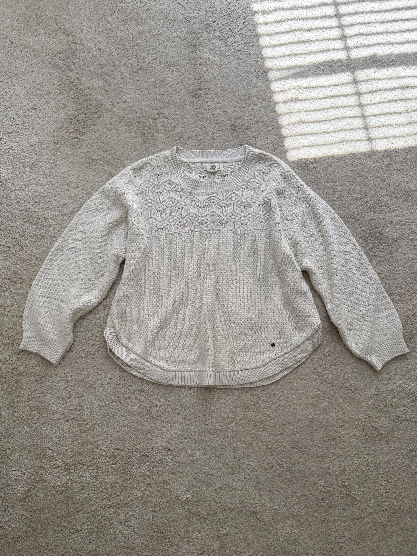 Fatface Ivory Knit Jumper