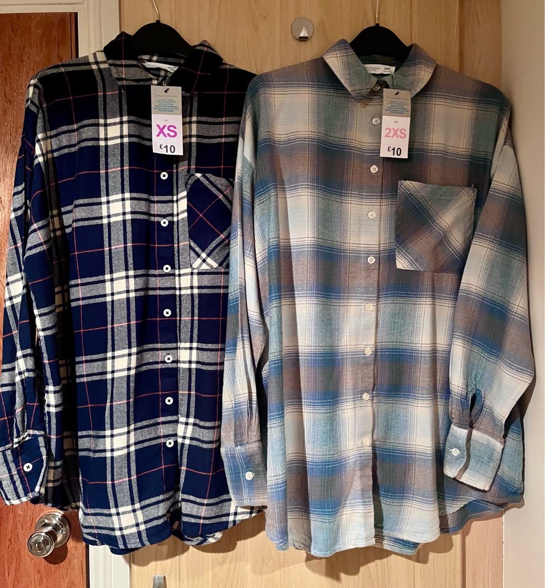 X2 Oversized Check Shirt