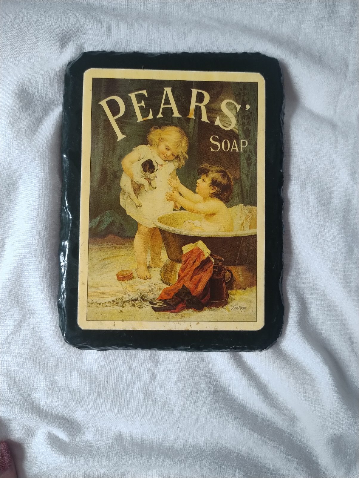 Pears Soap ceramic plaque