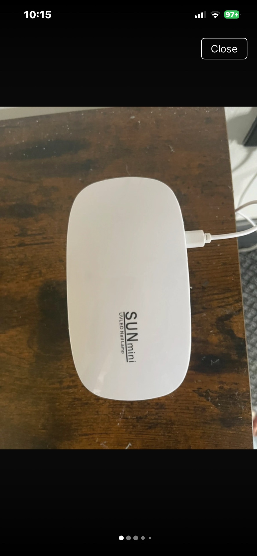 NWOT WhiteTravel UV Nail Lamp-USB Charger Included - Sun Mini