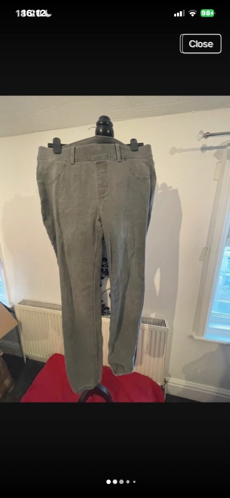TU Jeggings – Size 14 – Black Grey Denim – Excellent Condition