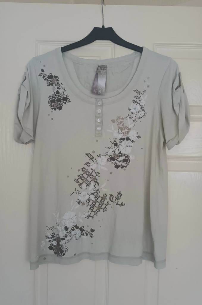 Next Cotton/Silk Embroidered T Shirt 12/40