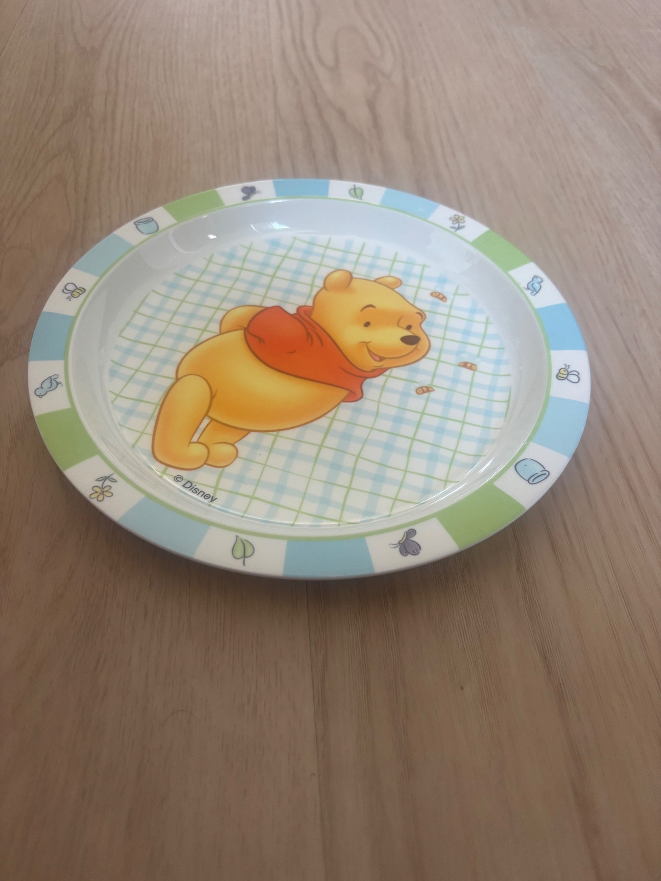 Vintage 2002 Winnie The Pooh Plate The First Years Disney Toddler Kids Plate
