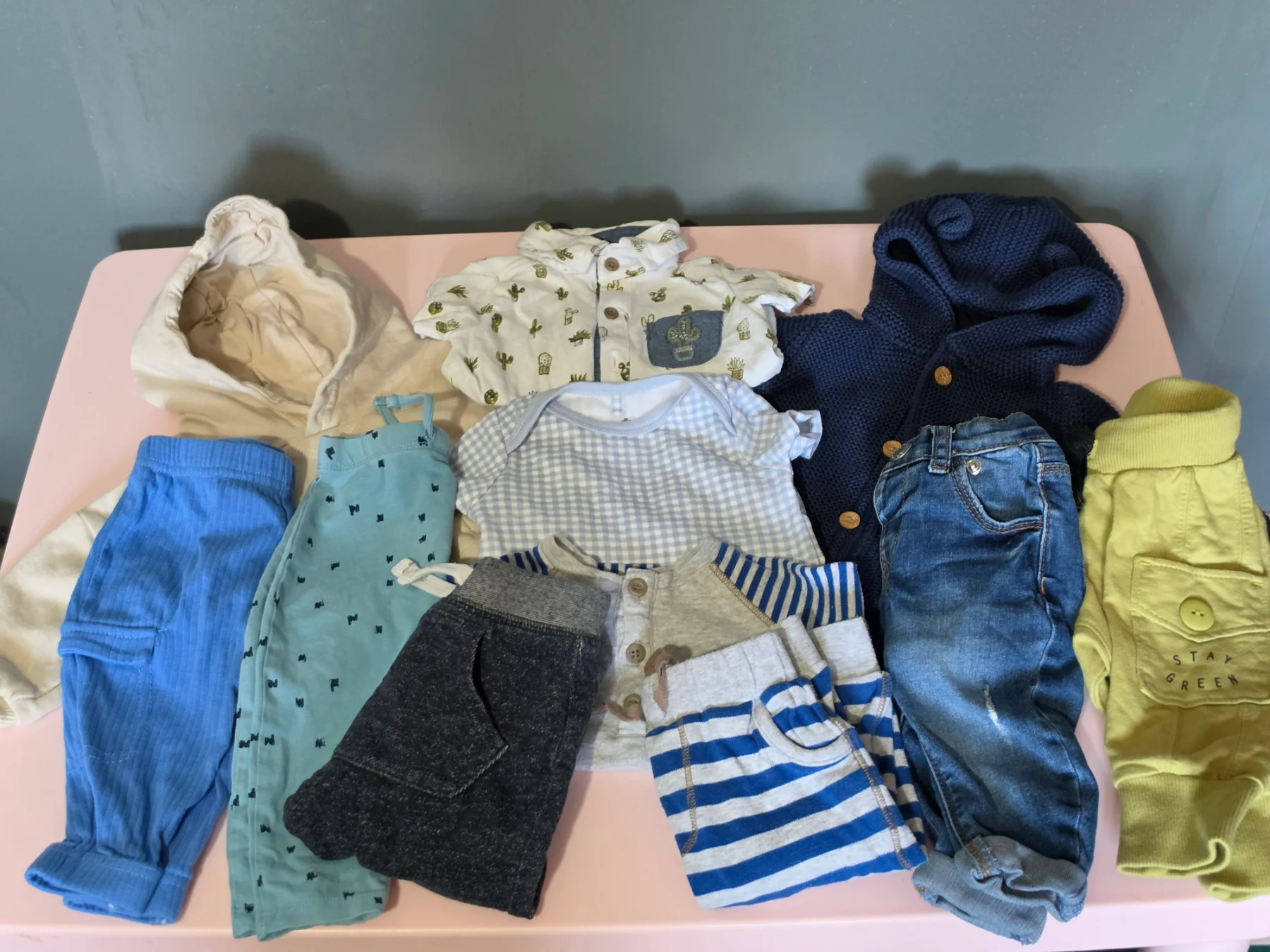 Adorable Baby Boy Clothing Bundle (10 Pieces) – Excellent Condition